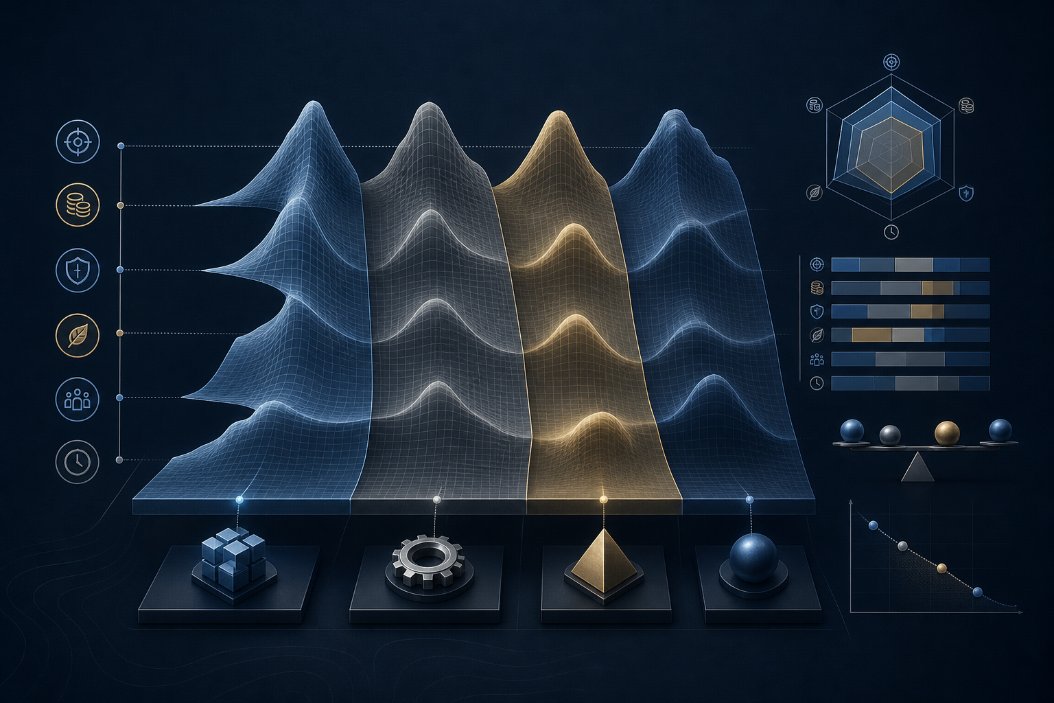 Research illustration for Why decision surfaces should make tradeoffs visible